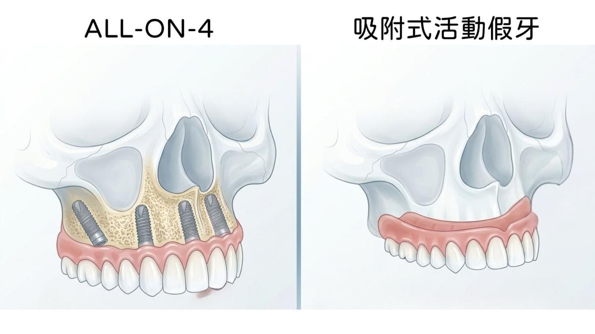 All-on-4和吸附式活動假牙