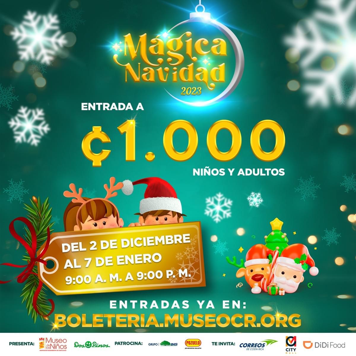Mágica Navidad 2023, el Museo de los Niños a solo un ro...