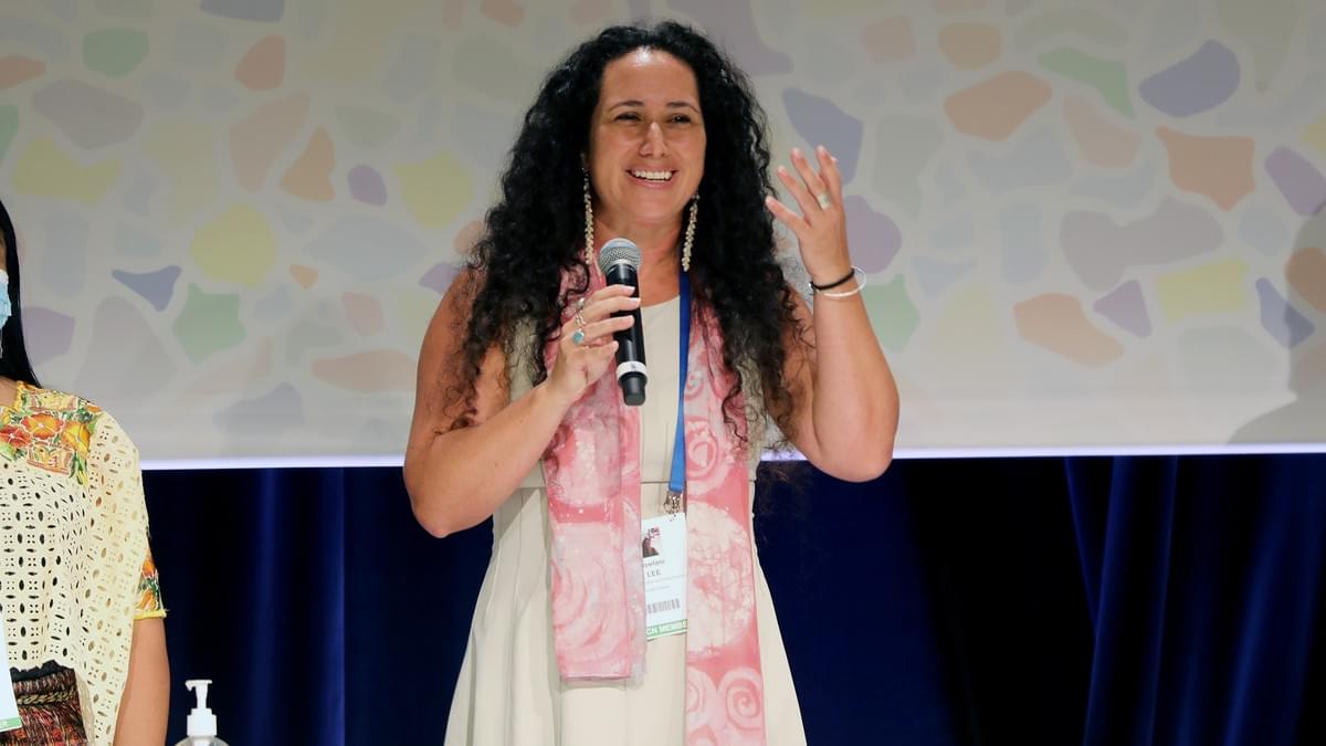 Closing remarks at the press conference for the first-ever World Summit of Indigenous Peoples and Nature, held during the IUCN World Conservation Congress in Marseille, France (2021).