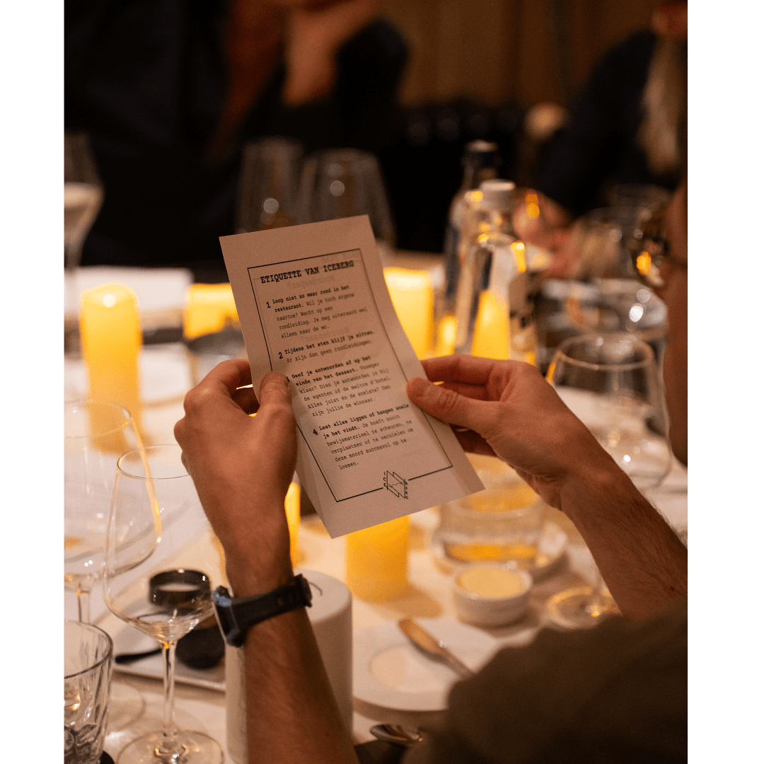  — Sarah Lee “The atmosphere was electric, and the storytelling was captivating. A unique way to engage colleagues!”  Join over 300 companies that have experienced the thrill of solving a murder mystery while dining. It's an event for businesses where they can solve a murder mystery while dining.