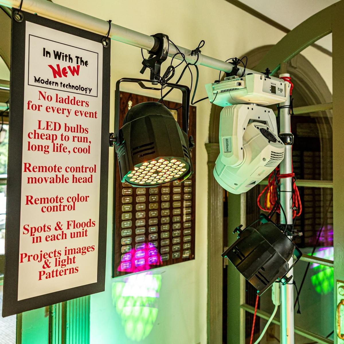 Example of modern lighting system.