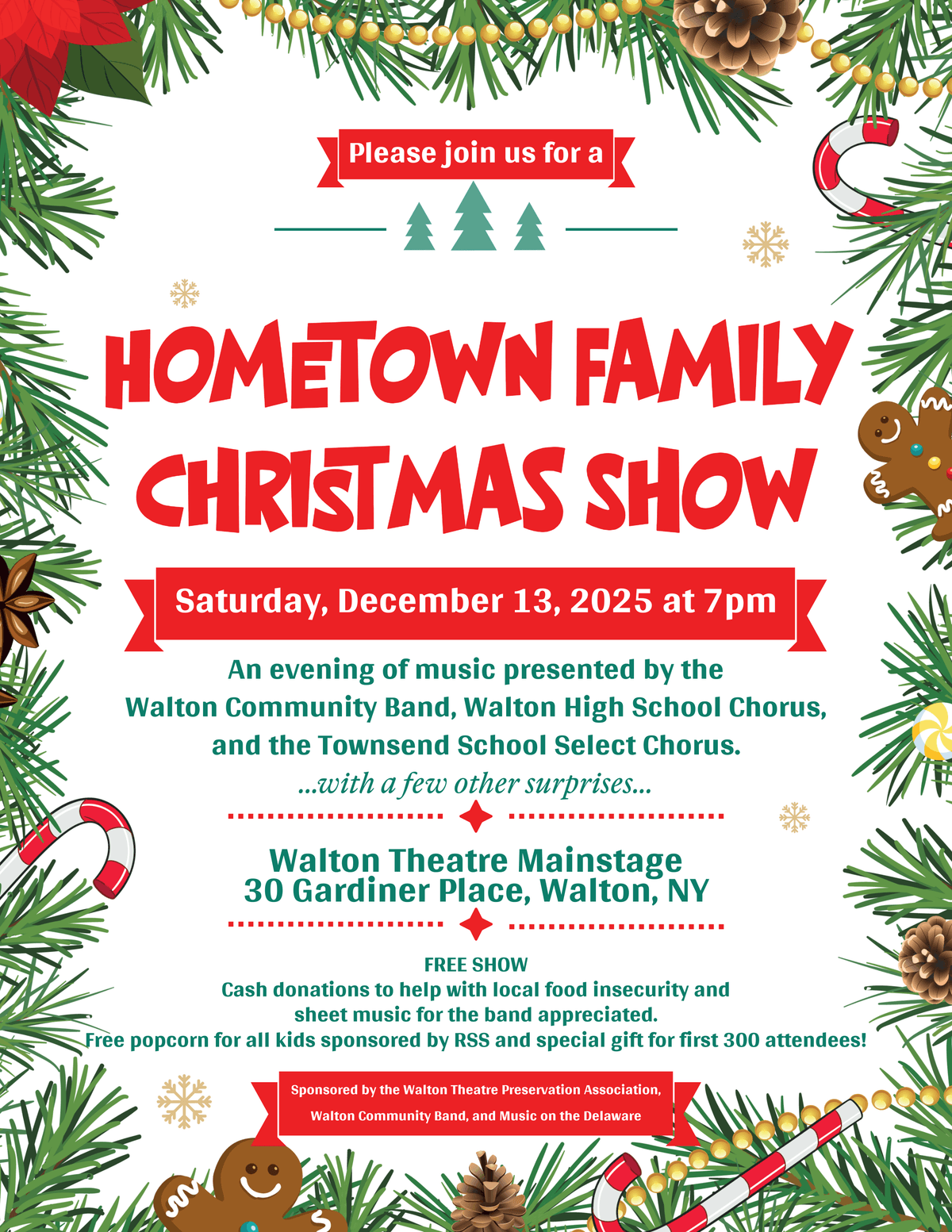Hometown Family Christmas Show Poster