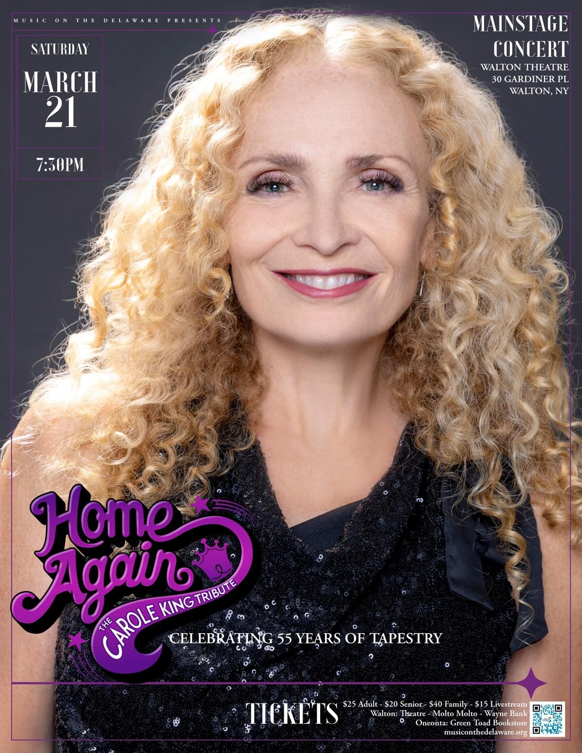 The Carole King Tribute: Home Again concert poster