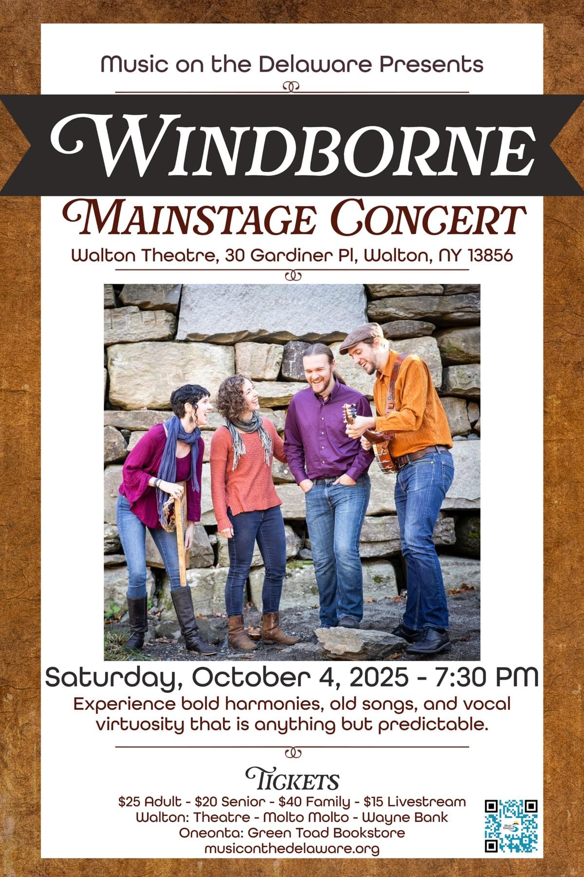 Windborne Mainstage Concert Poster