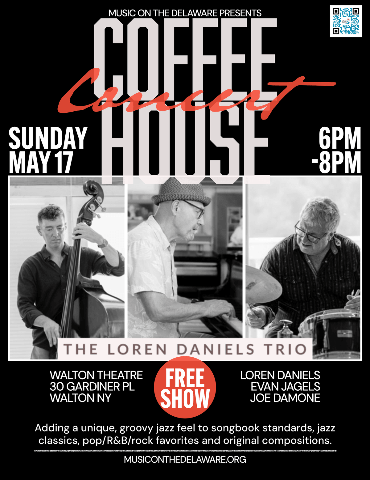 The Loren Daniels Coffeehouse Concert Poster