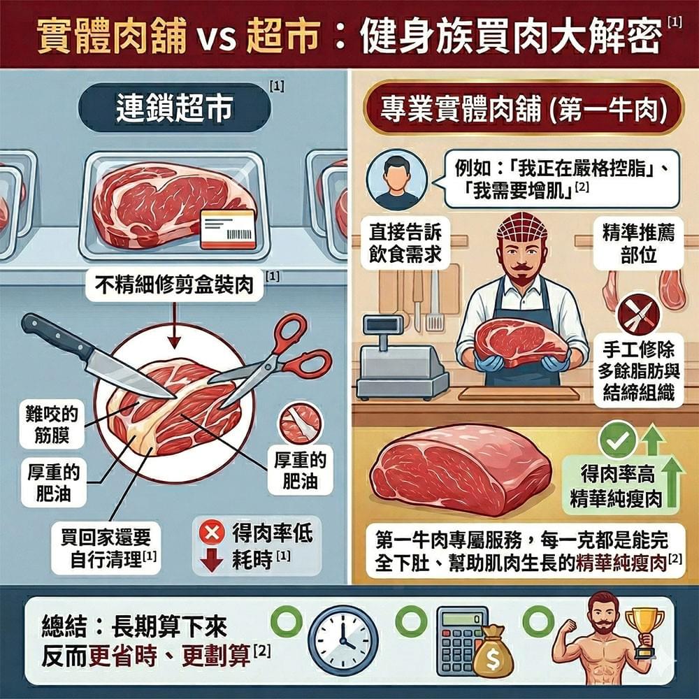 為什麼健身族該走進實體肉舖？破解「去超市買就好」的迷思」