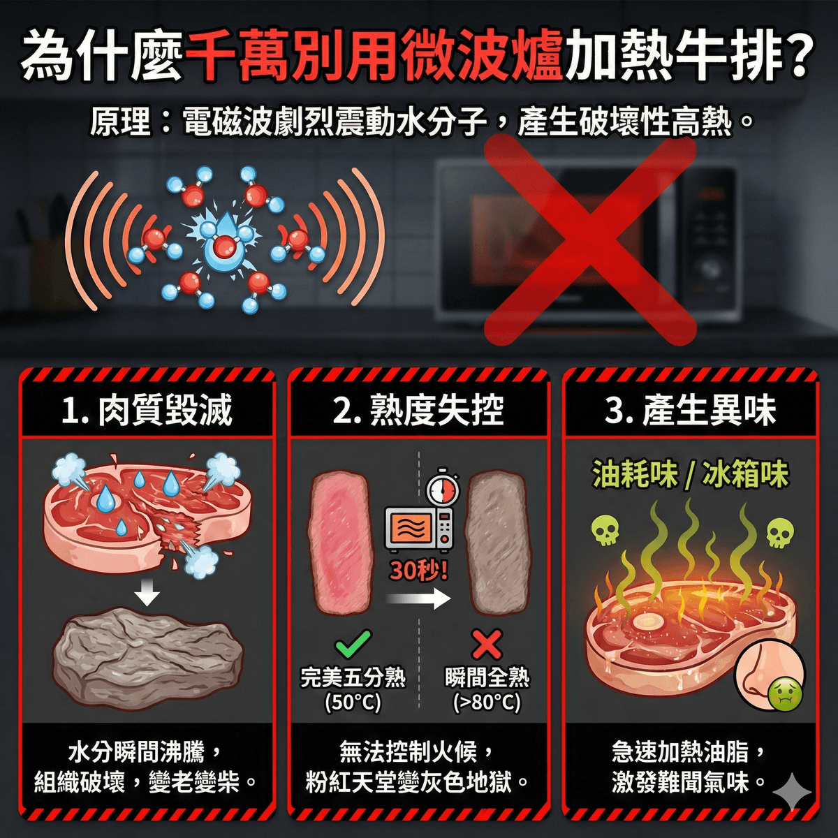 為什麼千萬別用微波爐加熱牛排？-第一牛肉OneBeef
