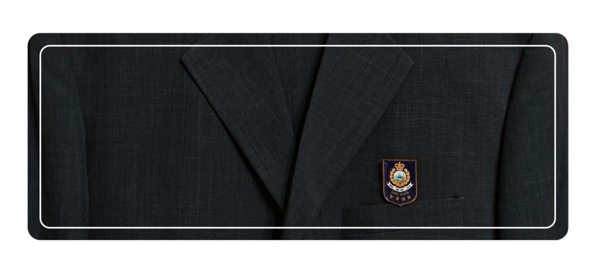 少警校徽胸章(金屬)