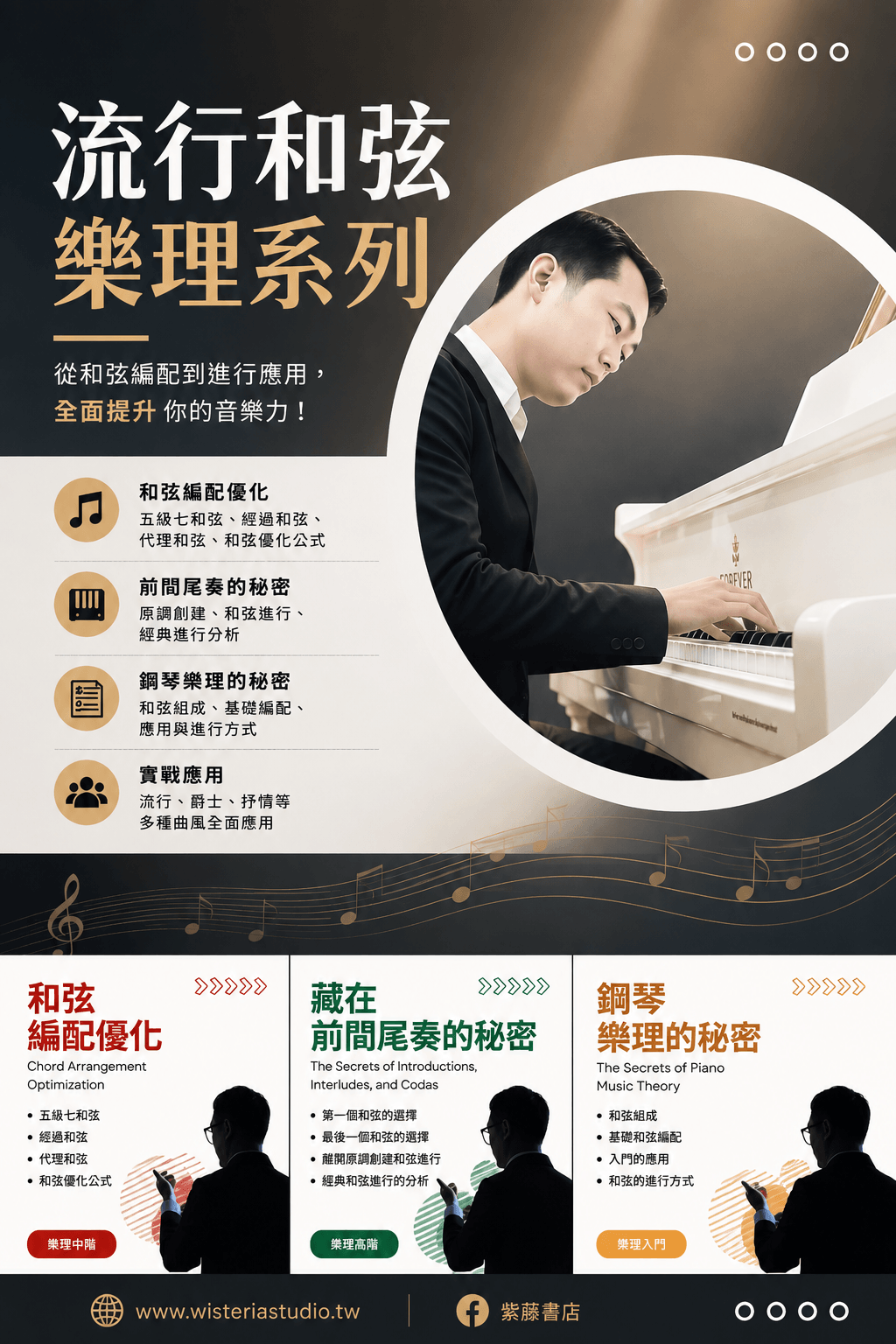 紫藤書店「鋼琴彈唱系統課程」