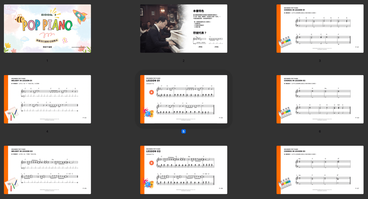 流行鋼琴初級教本 (上)