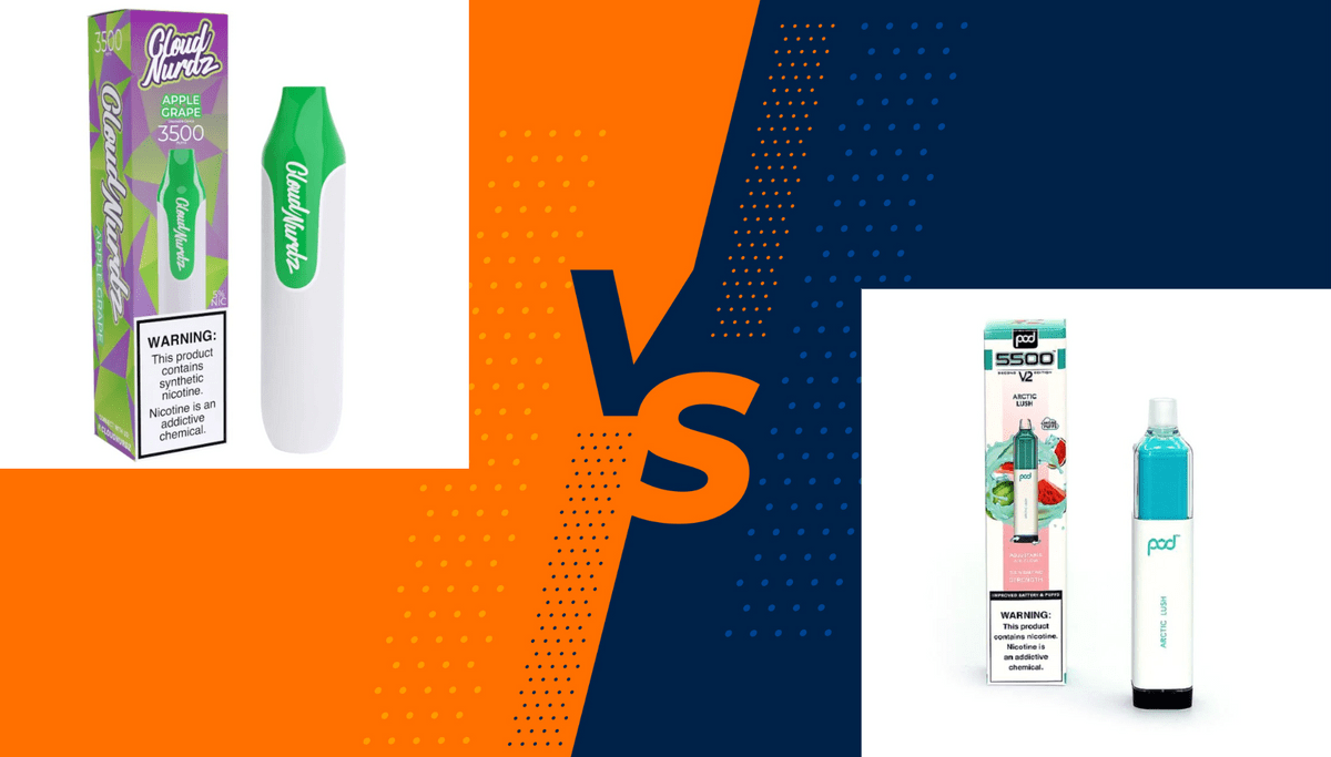 Cloud Nurdz Disposable vs Pod 5500; Some Interesting Fa...