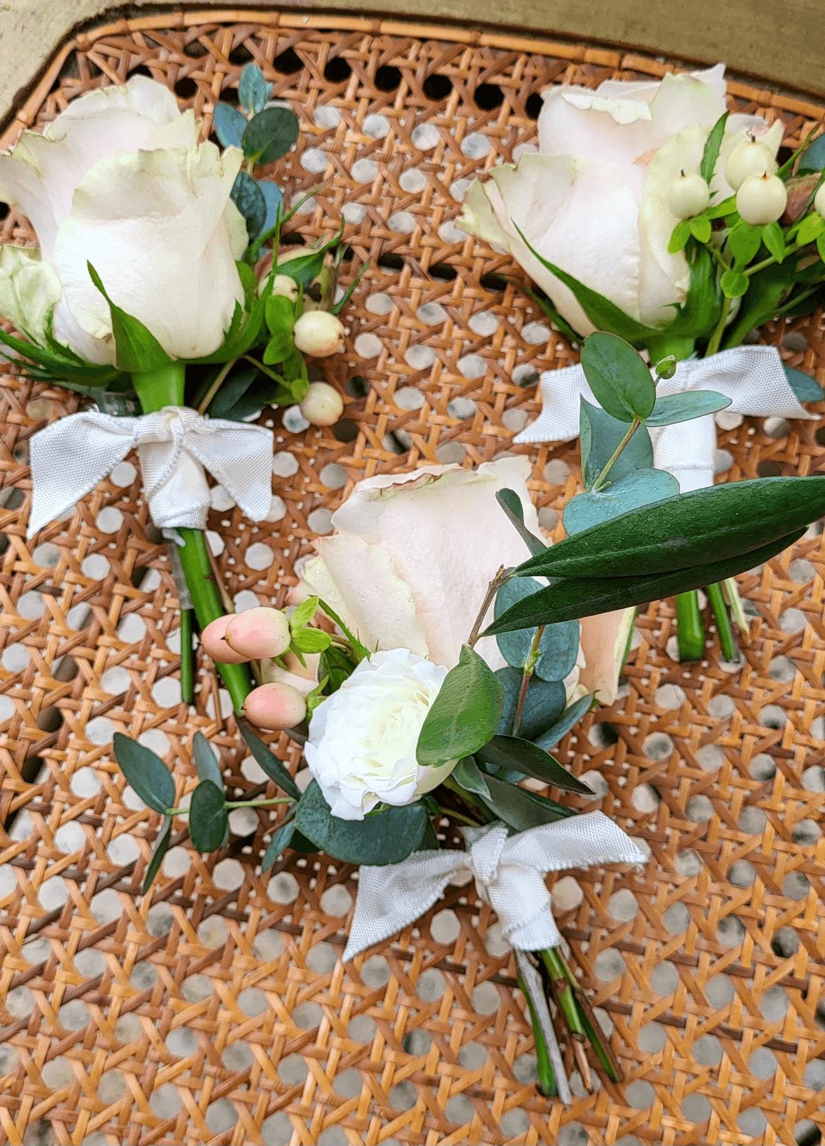 Anstecker für Bräutigam und Trauzeugen