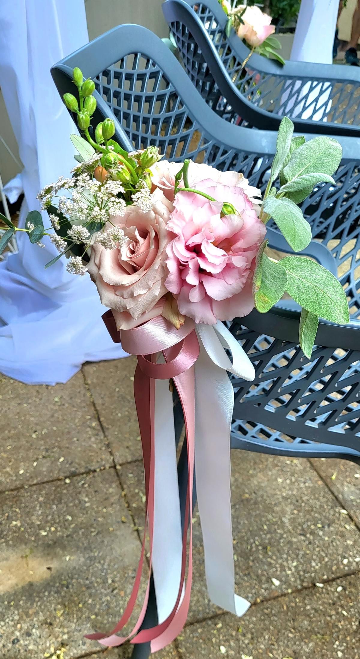 Mini-Bouquet mit Satinschleifen für die Freie Trauung