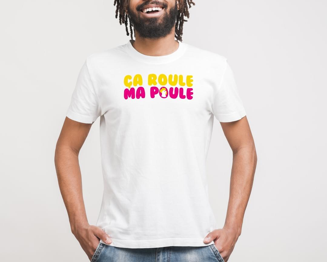 Tshirt Homme CA ROULE MA POULE - CD-MENTIEL STORE