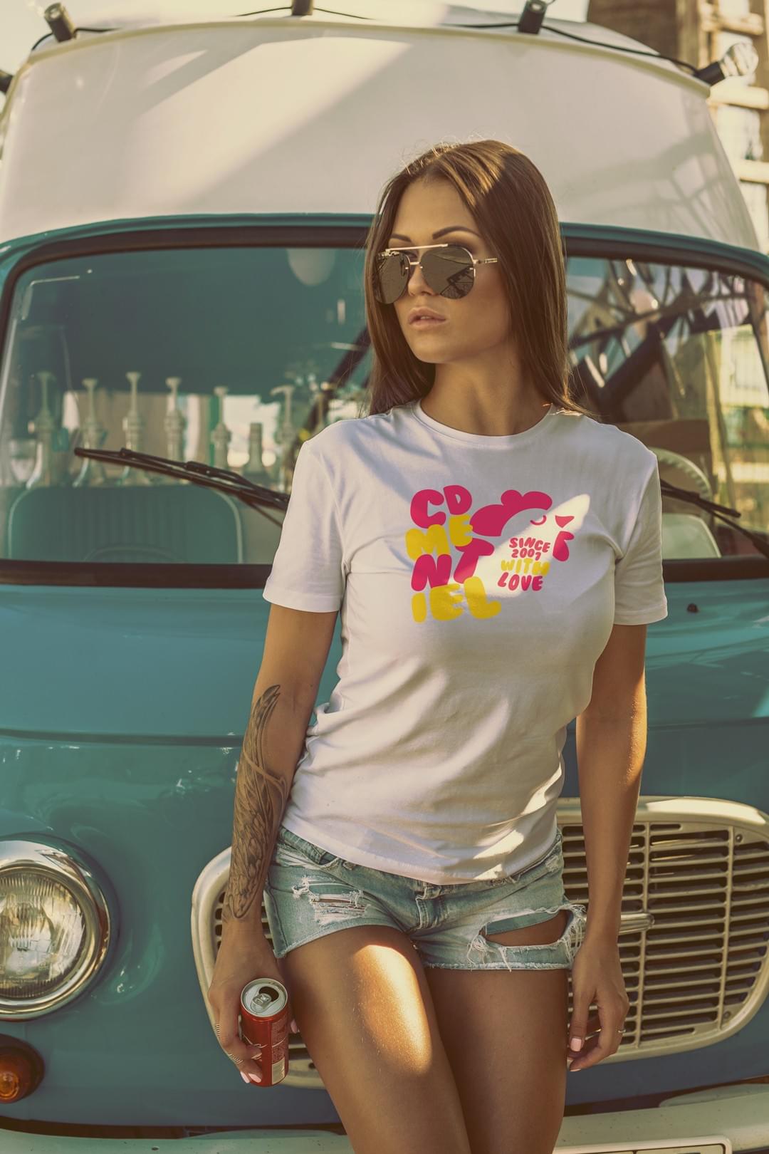 Tshirt Femme CD-MENTIEL SINCE 2007 WITH LOVE - CD-MENTIEL STORE