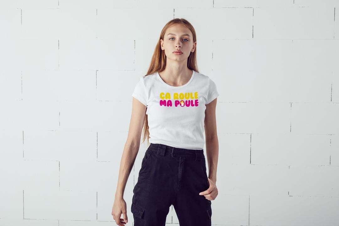 Tshirt Femme CA ROULE MA POULE - CD-MENTIEL STORE