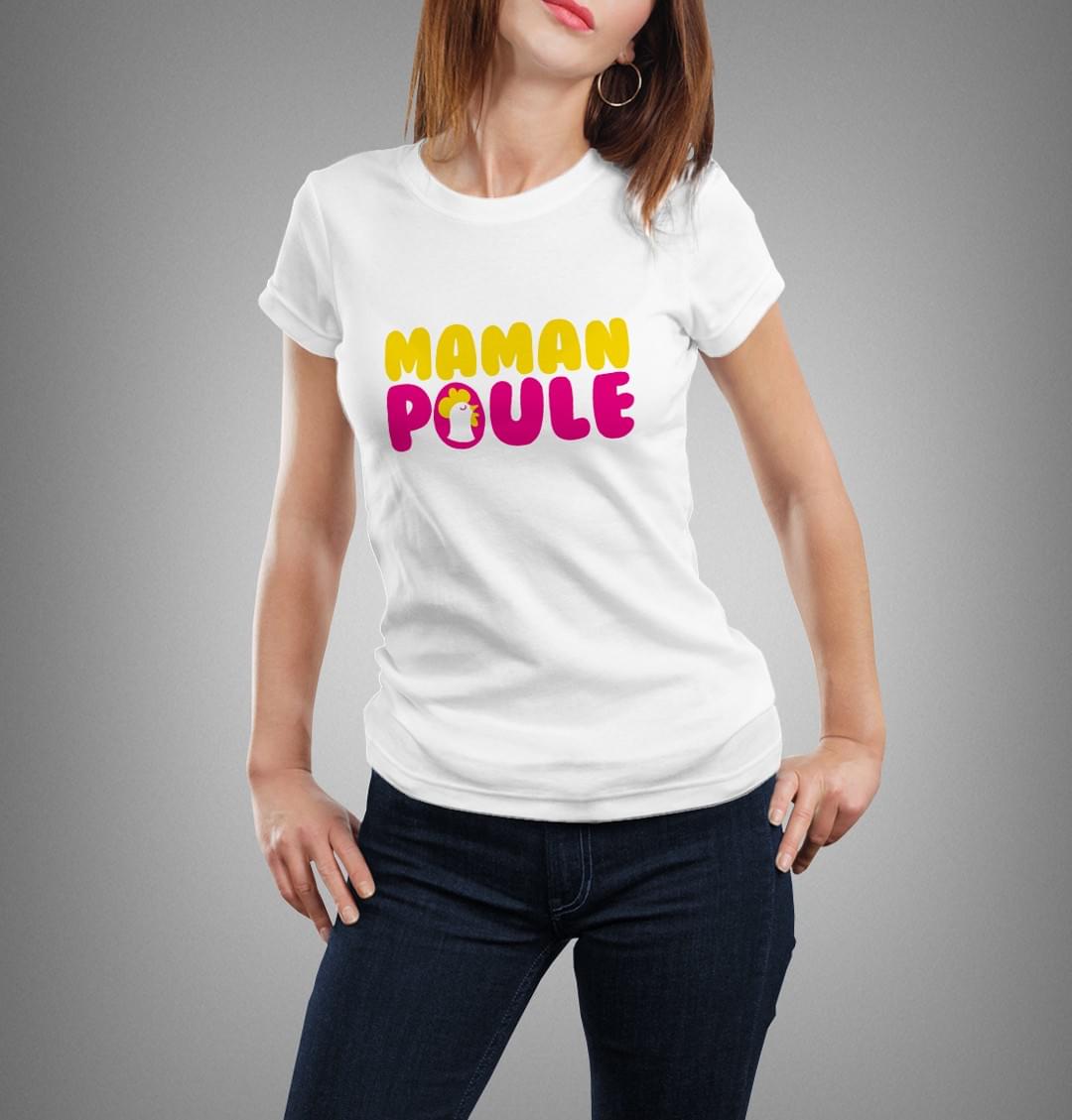 Tshirt Femme MAMAN POULE - CD-MENTIEL STORE