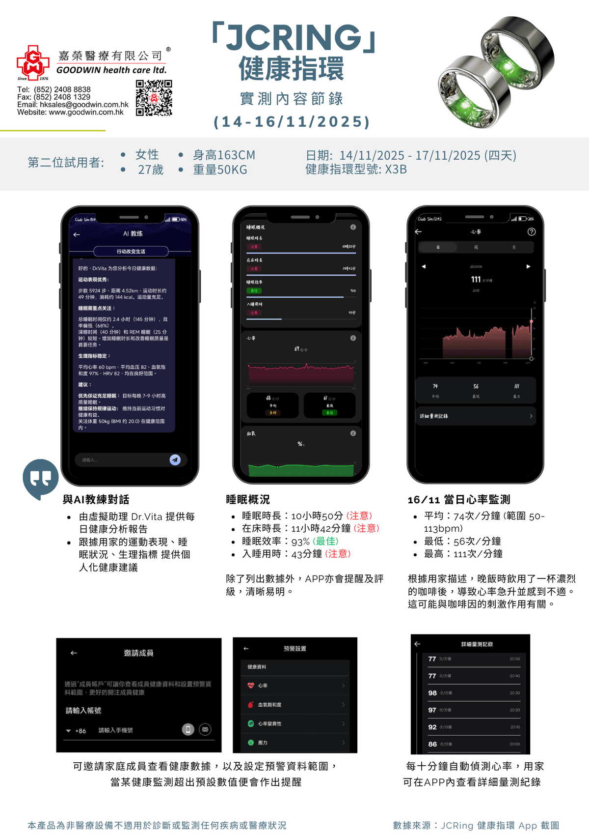 JC Ring 友宏智能血糖戒指