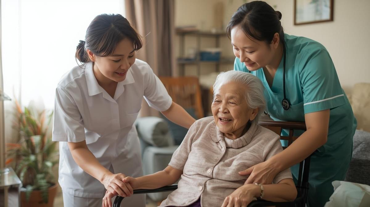 Our mission is to provide professional home care services, allowing every client to receive the best health care in a comfortable environment. Through our team of professional nurses, we are committed to enhancing the quality of life for the elderly and patients. All of this began with the mission of home care. door-to-door service, home care, professional nursing team, online store, online course