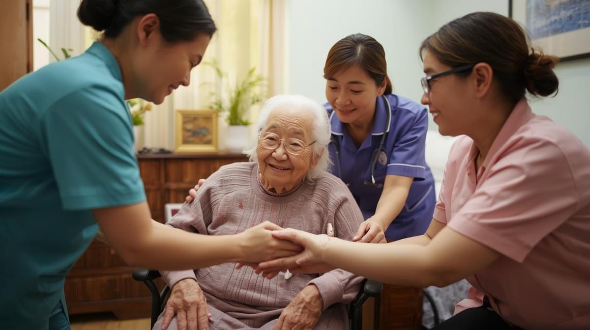 Our mission is to provide professional home care services, allowing every client to receive the best health care in a comfortable environment. Through our team of professional nurses, we are committed to enhancing the quality of life for the elderly and patients. All of this began with the mission of home care. door-to-door service, home care, professional nursing team, online store, online course