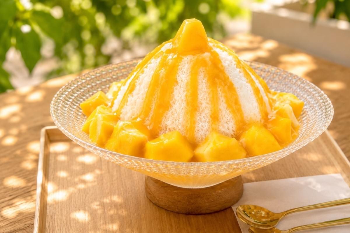 昨夏好評だった台湾式マンゴーかき氷「幸せ×3」が、今年も和心村に登場