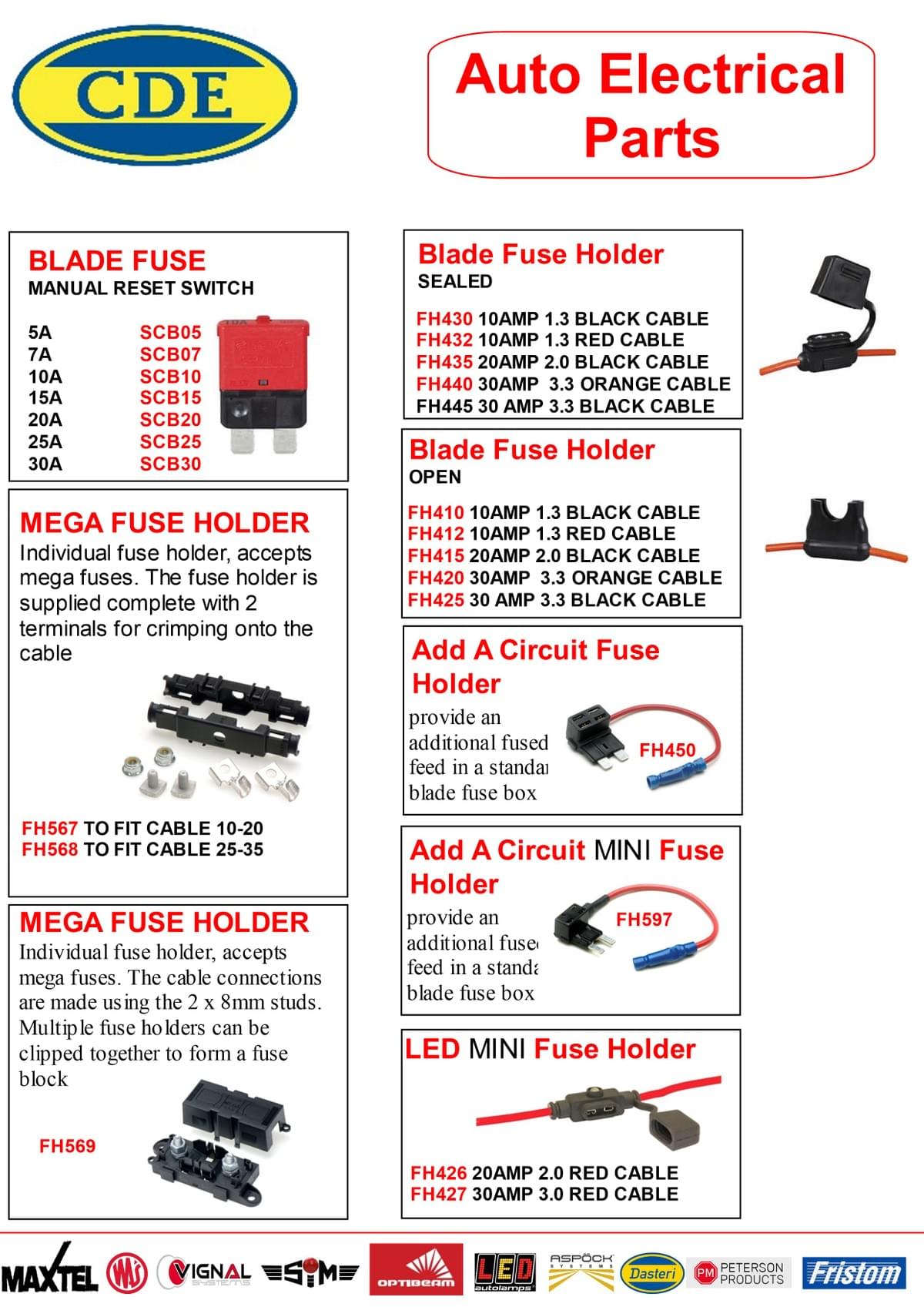 AUTO ELECTRICAL FUSES
