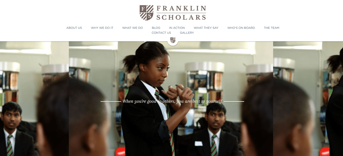 Sito e-commerce Franklin con Strikingly