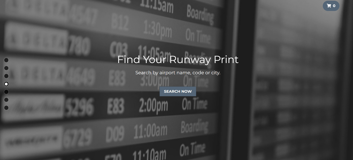 Ecommerce Runway con Strikingly