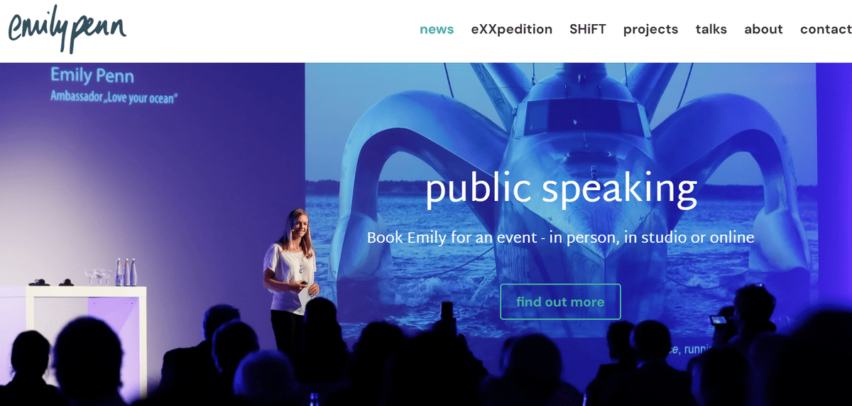 Sito web di consulenza di Emily