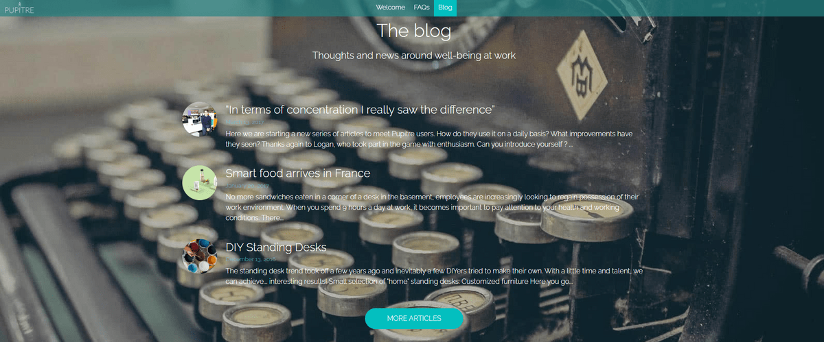 Attività commerciale al dettaglio come Pupitre