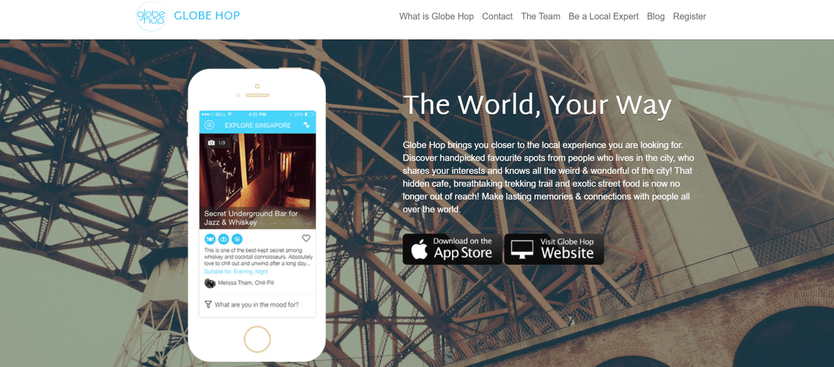 Globehop电子商务网站