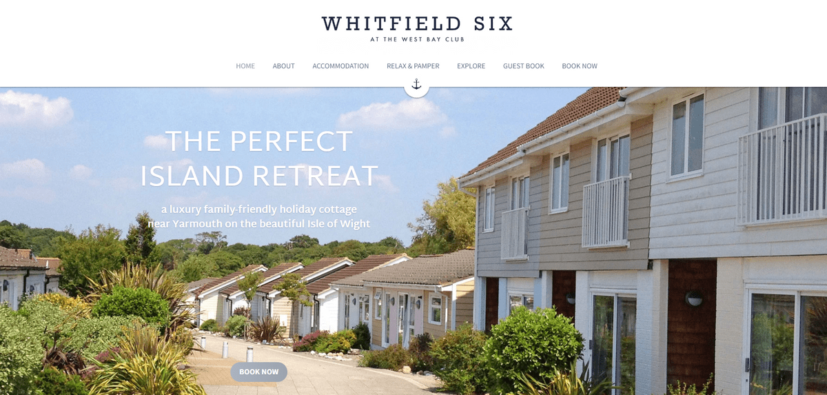 使用Strikingly打造的Whitfield电子商务