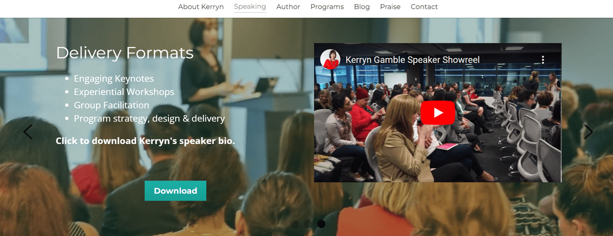 Kerryn ecommerce website