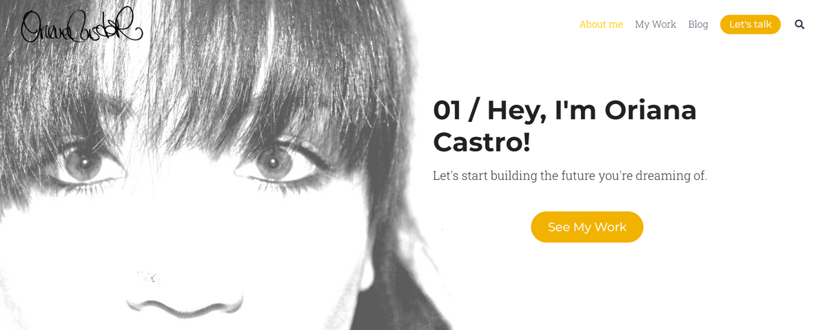 Sito web di consulenza professionale come Oriana