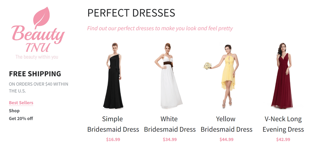 打开一个像Beauty这样的在线精品店