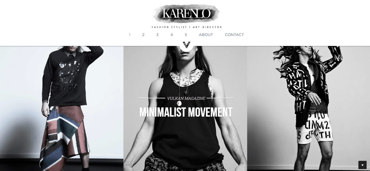 Template per siti di abbigliamento come Karen