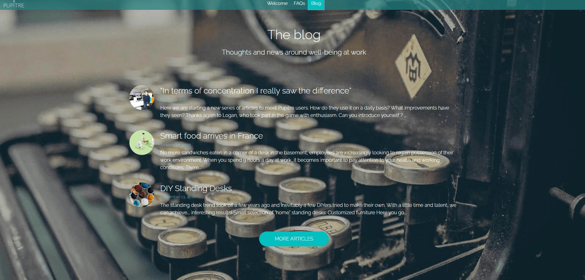 Master how to start a blog for free like Pupitre