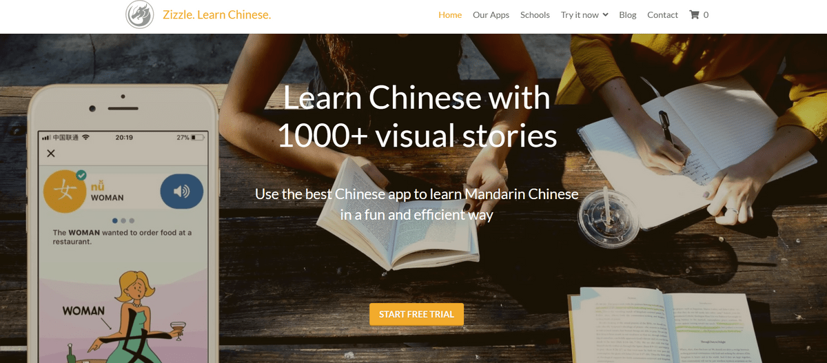 Zizzle platform with Strikingly