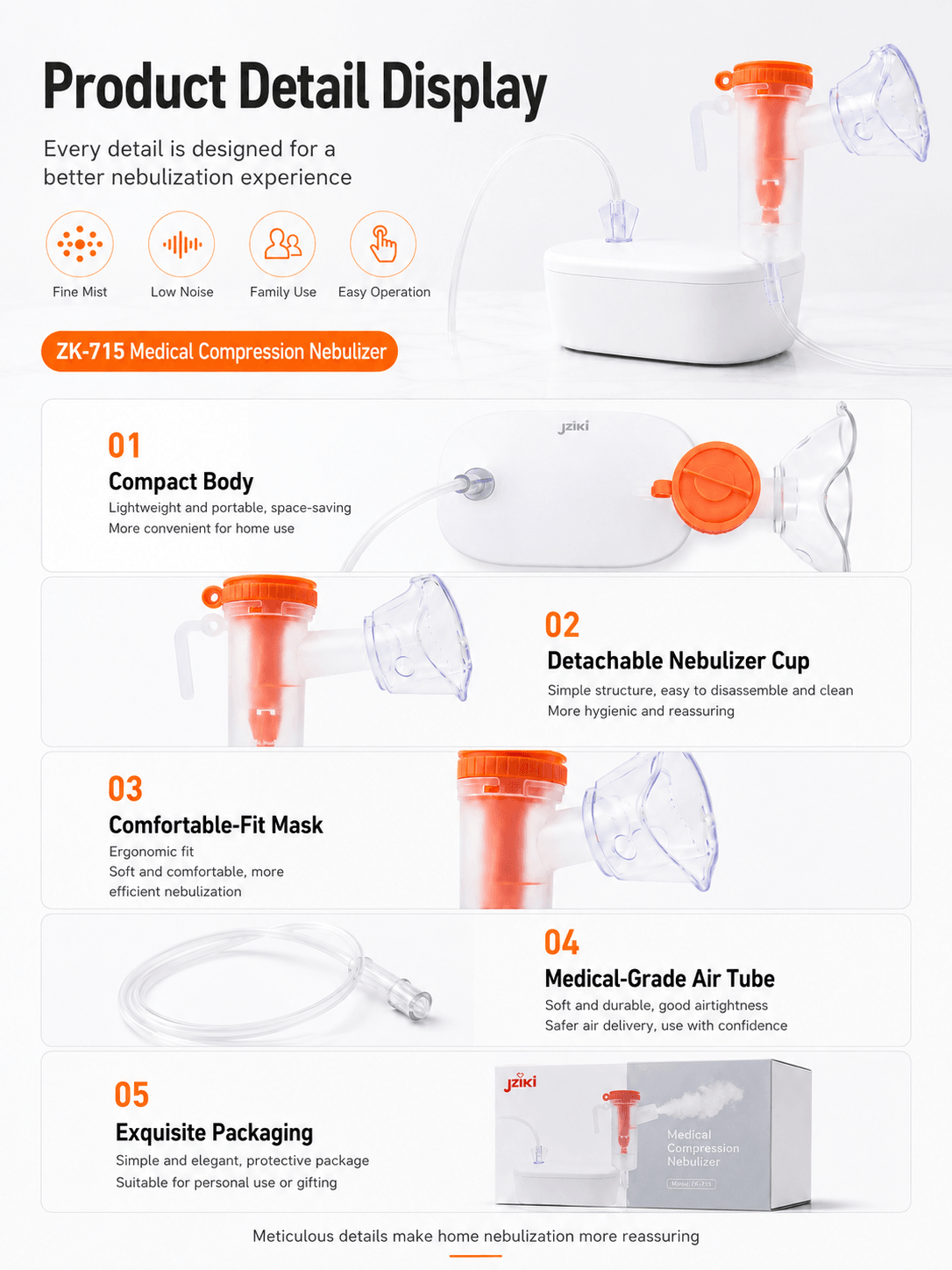 ZK-715 Compressor Nebulizer