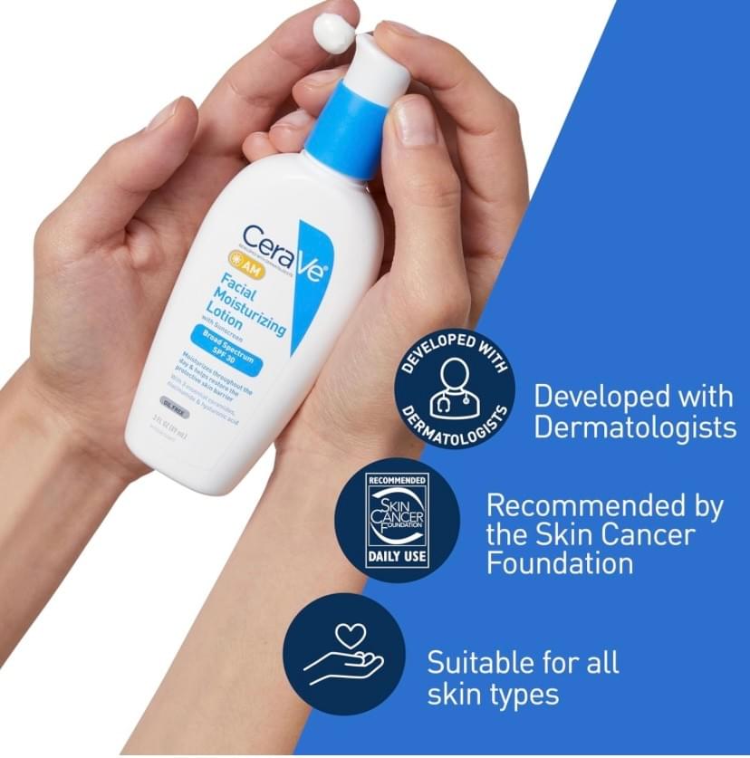 CeraVe舒特膚 長效保濕防曬面霜 SPF30 89mL