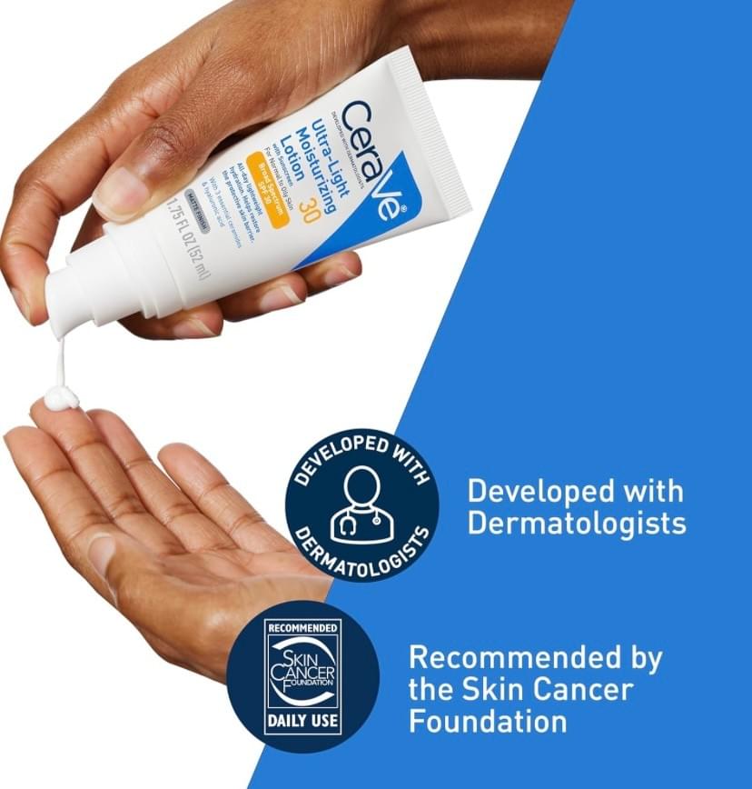 美國代購 CeraVe舒特膚 超輕盈保濕乳液 SPF 30 52mL