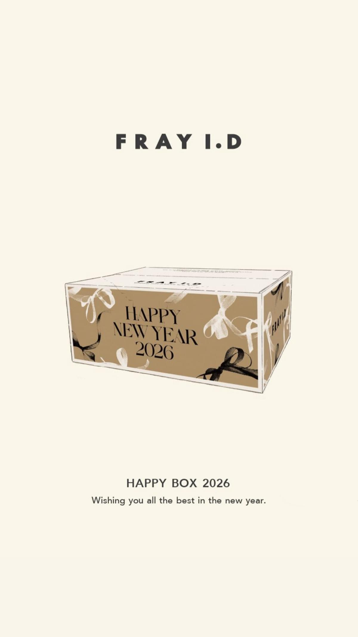 免運費！ FRAY I.D 日本福袋 2026 Happy Box 2026