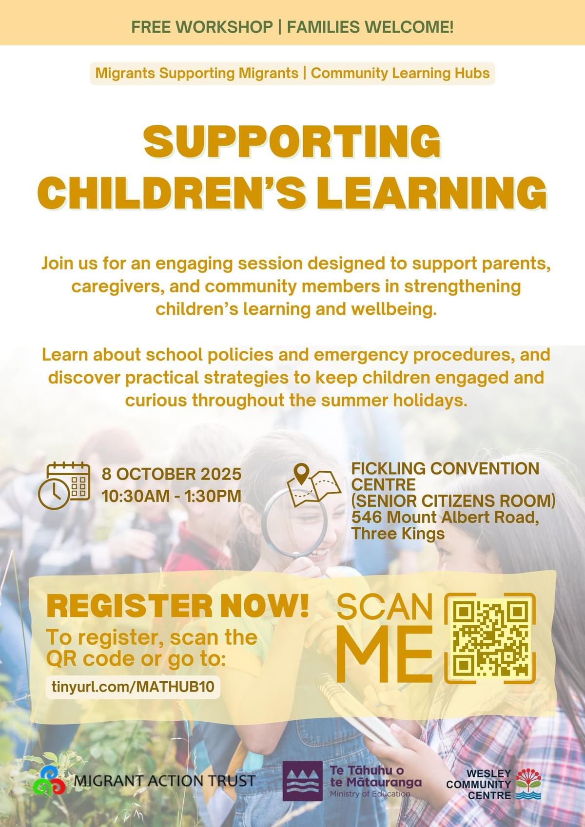 Join us for a free Community Learning Hub workshop with Nazreen from the Ministry of Education.