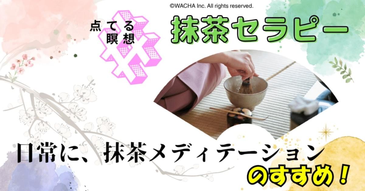 WACHA Botanical Matcha ritual prepared with Japanese tea whisk