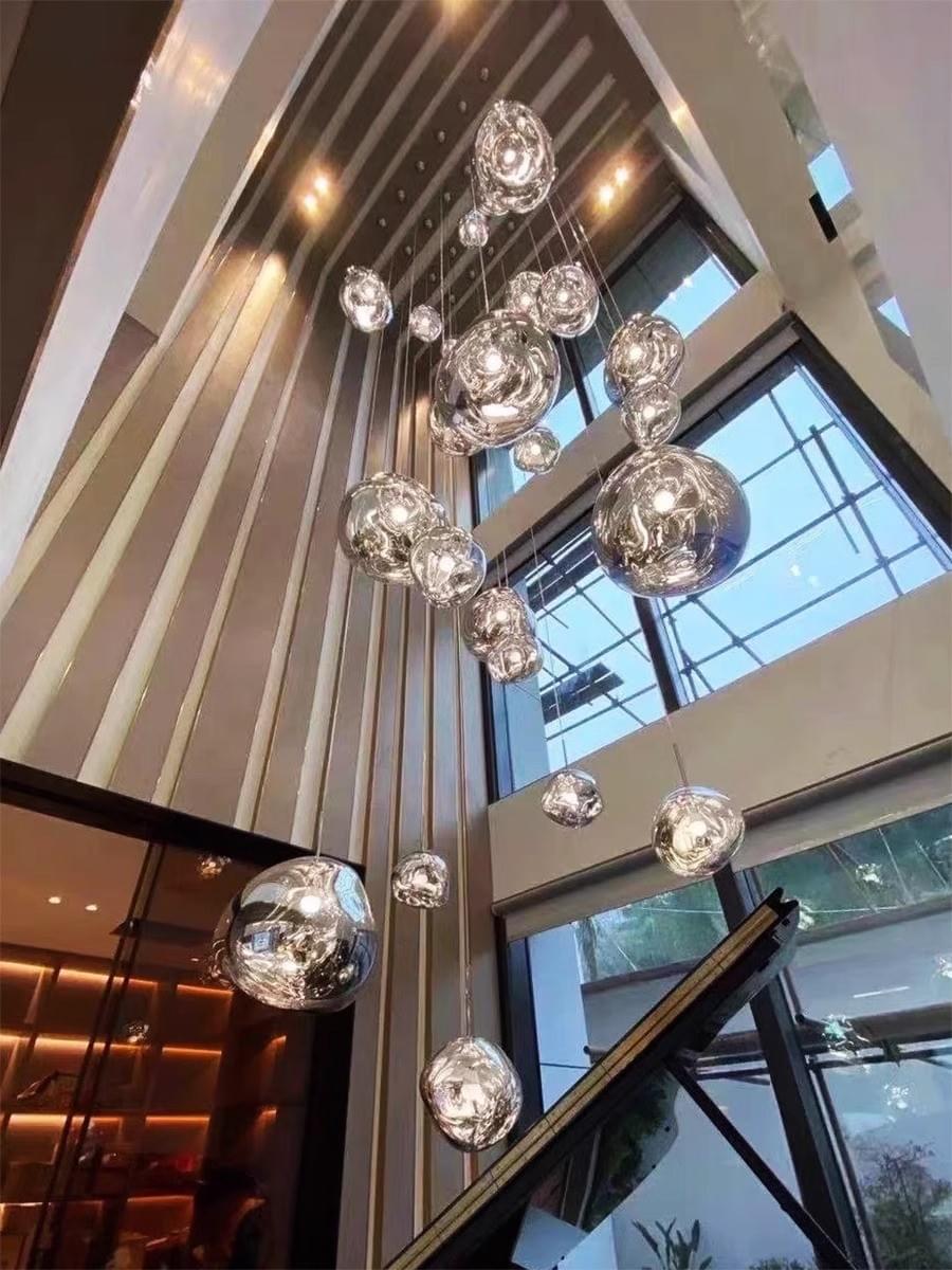 Modern LED Lava Pendant Light for Staircase 