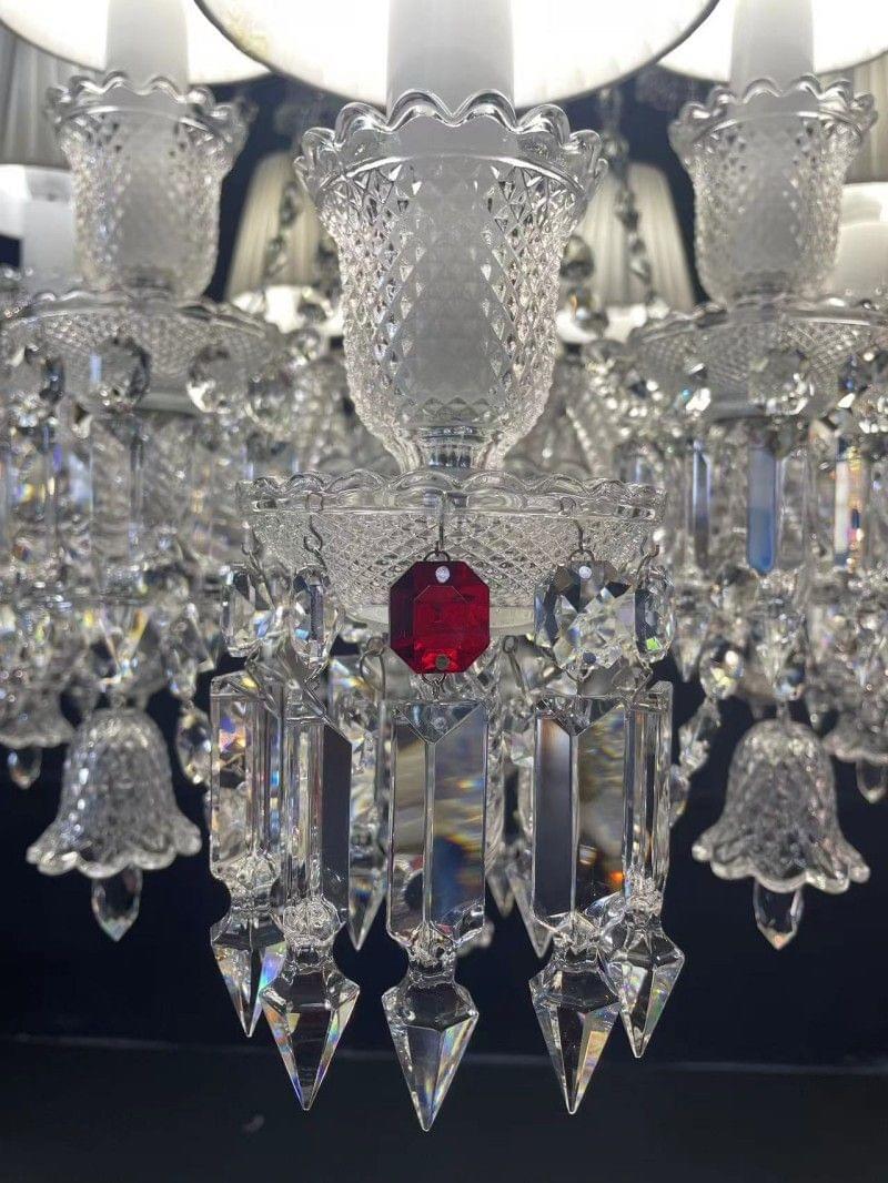 36-Light Zenith Inspired Crystal Chandelier for Villa Lobby