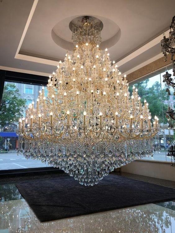 200-Light Gold Maria Theresa Chandelier for Large Spaces