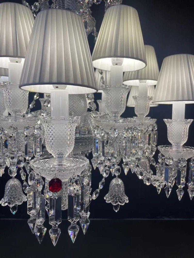 36-Light Zenith Inspired Crystal Chandelier for Villa Lobby