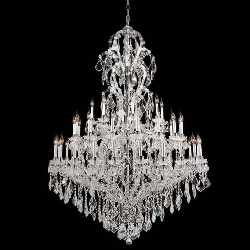 Long Maria Theresa chandelier, perfect for grand staircases and hallways