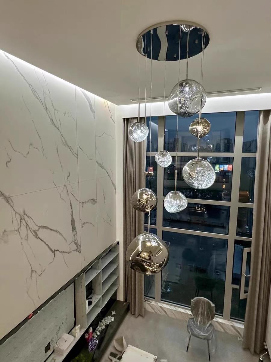 Modern LED Lava Pendant Light for Staircase 